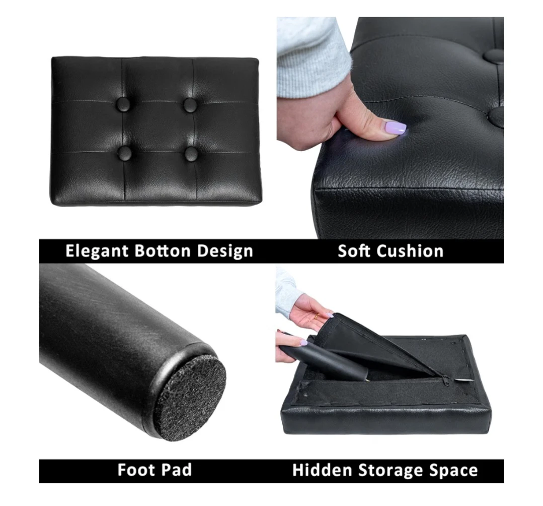 CAROLMADE - Black  Ottoman Footrest - photo 4