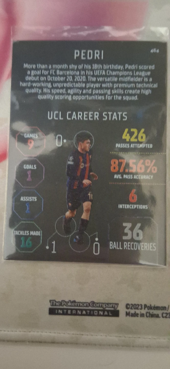 Pedri Black Edge Edition Football Card - photo 2