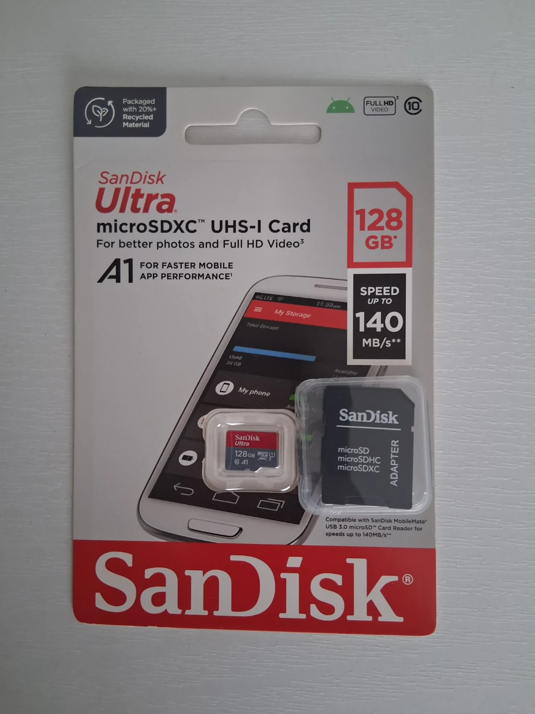 SanDisk 128GB Ultra microSDXC UHS-I Card