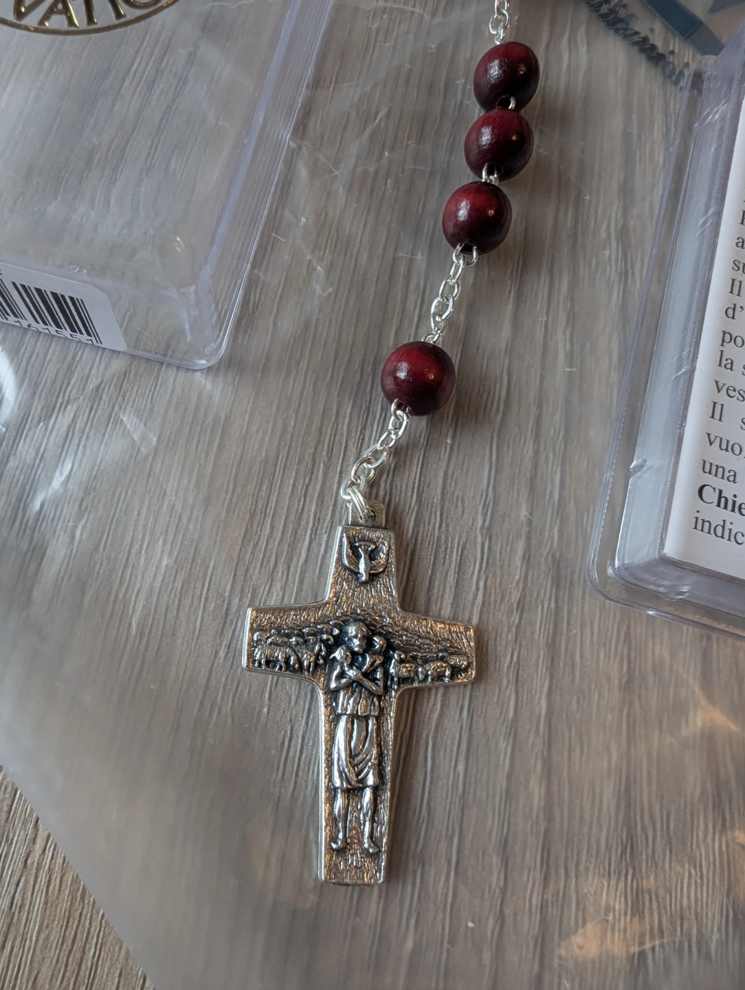 Vatican Museums' Pope Francis Rosary with Wood Beads