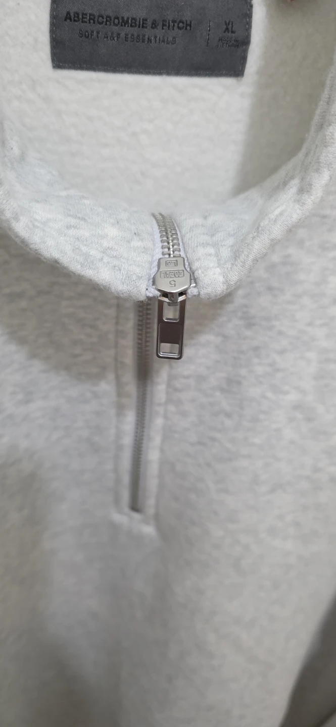 Abercrombie & Fitch Soft A&F Essentials 1/4 Zip Sweatshirt XL - photo 4