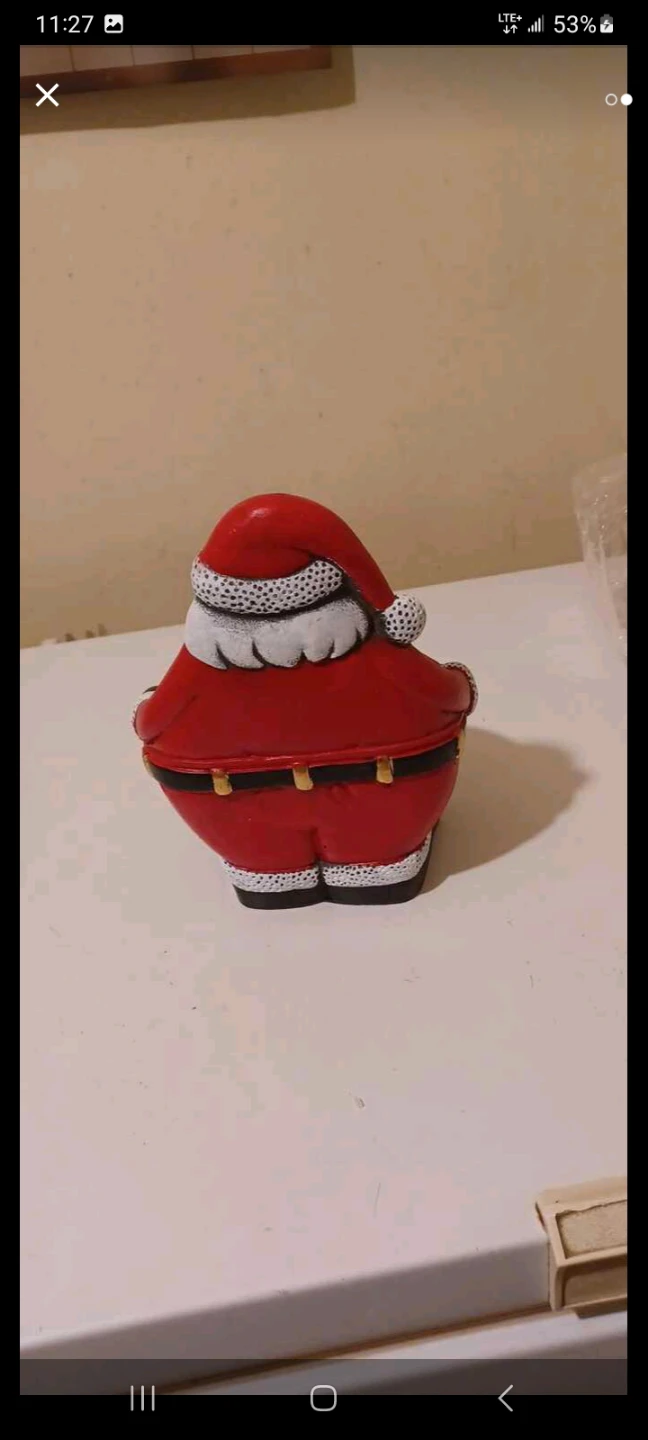 SANTA CLAUS CANDY DISH - photo 2