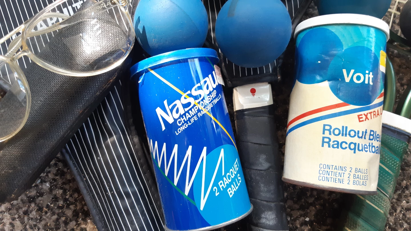 Assorted Racquetball Gear and Balls - photo 3