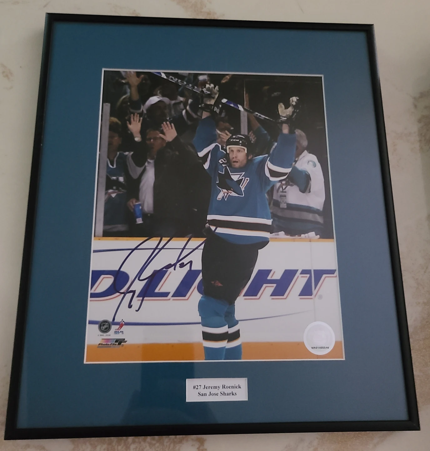 Jeremy Roenick San Jose Sharks Autographed Photo With COA