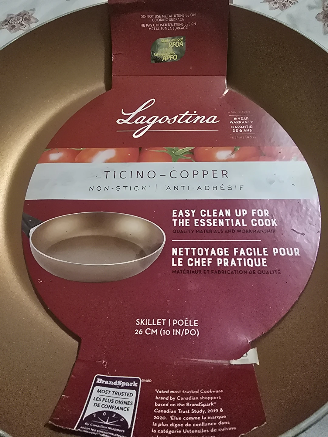 New Lagostina Ticino-Copper Non-Stick Skillet - 26 cm - photo 2