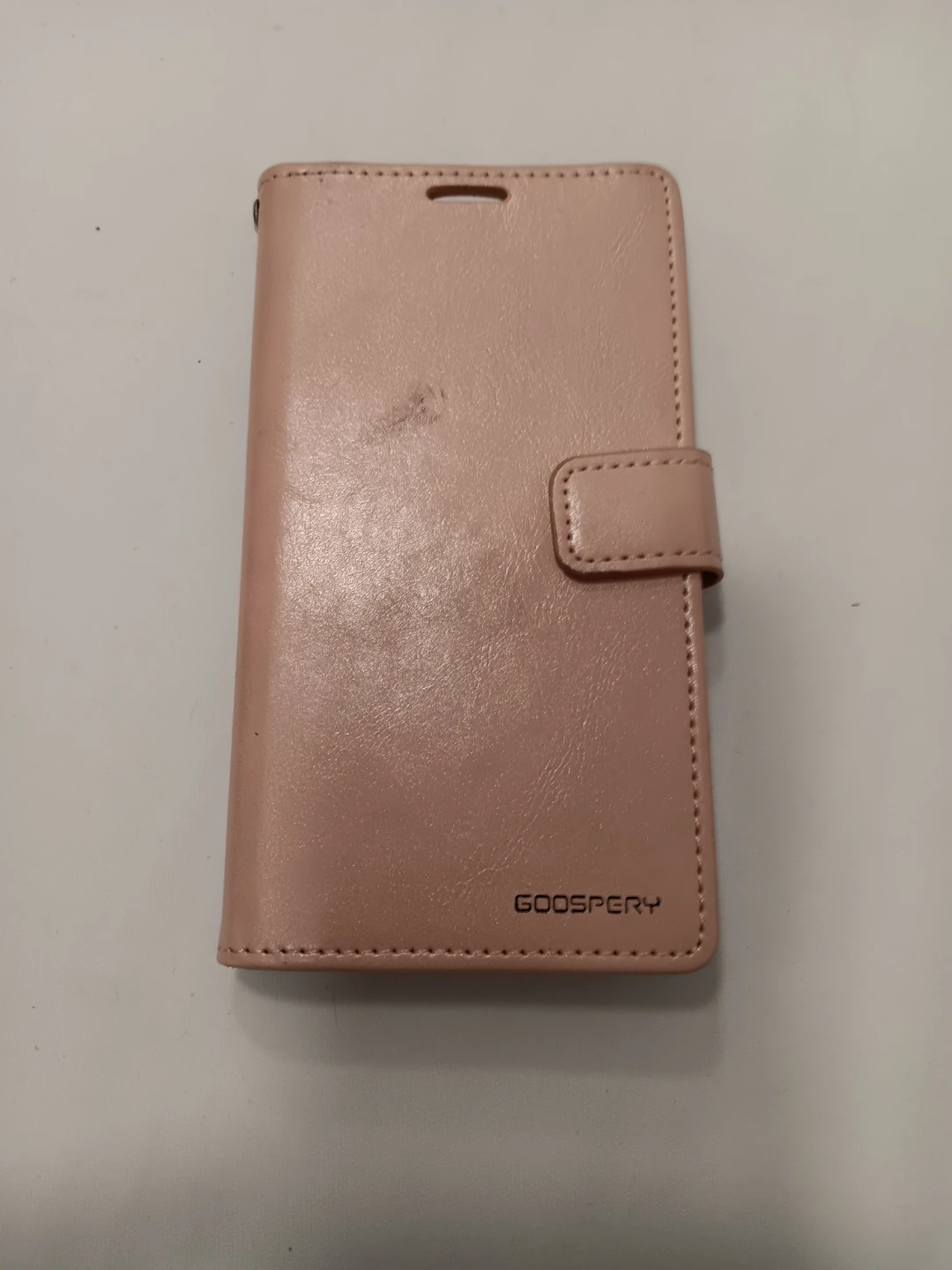 GOOSPERY Pink Faux Leather Wallet Phone Case