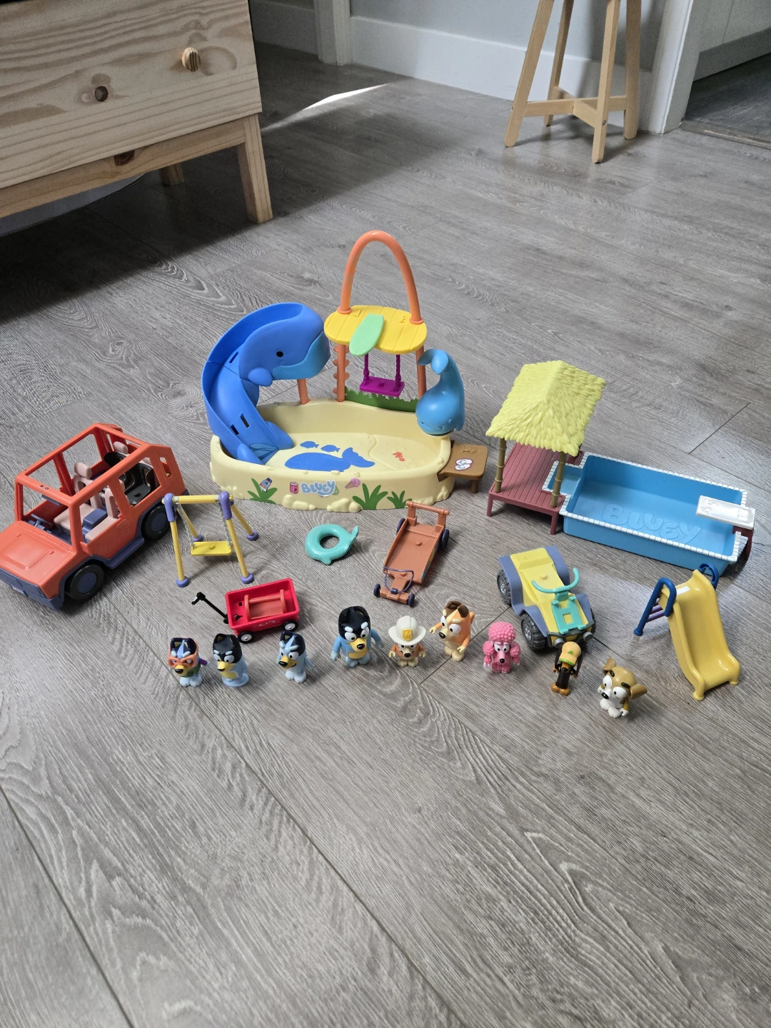 Bluey toy playset lot