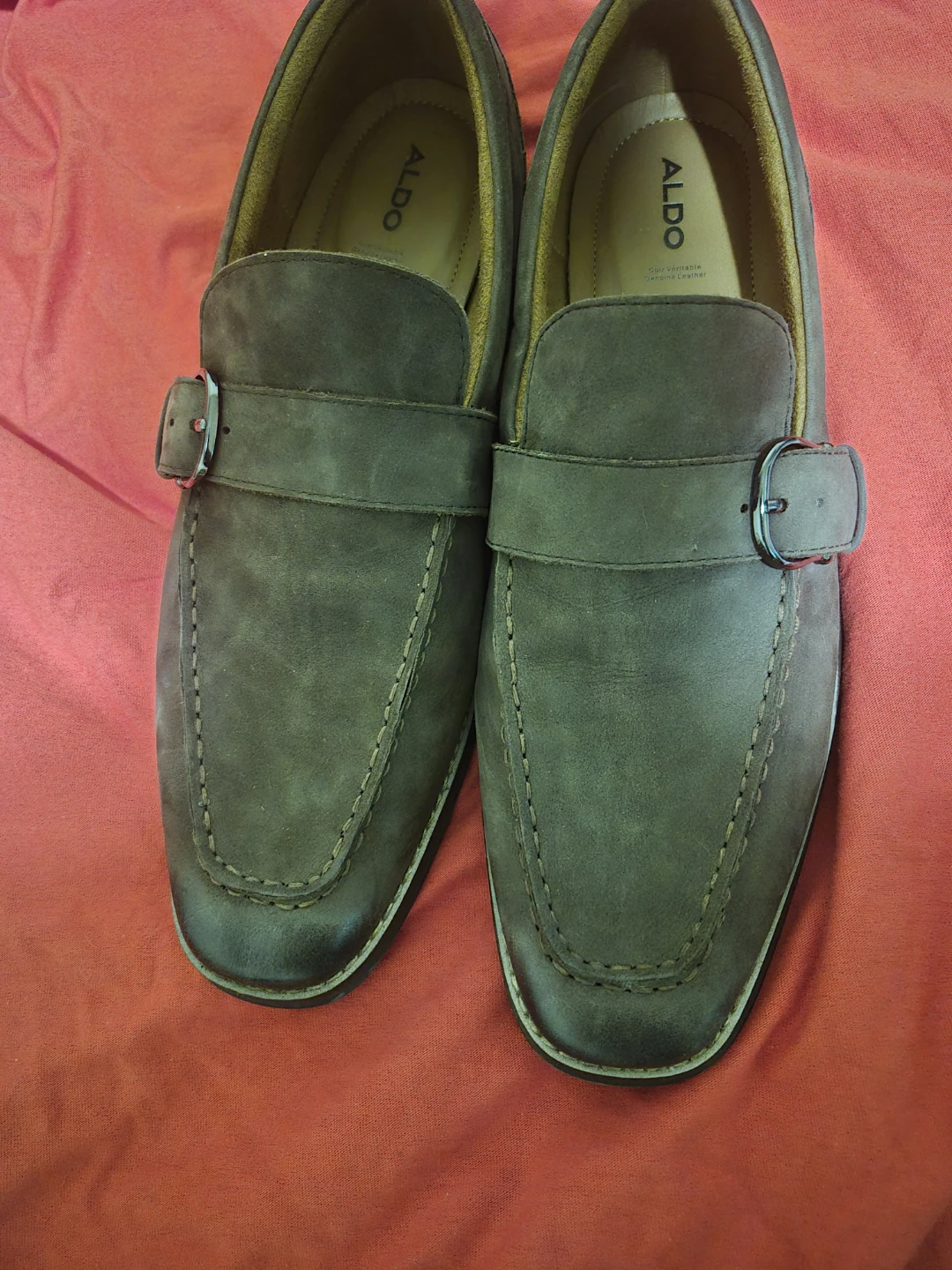 ALDO Men's Grey Loafers with Buckle - Size 9 - photo 5