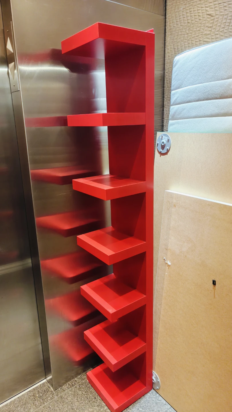 Red IKEA LACK Shelf Unit - photo 2