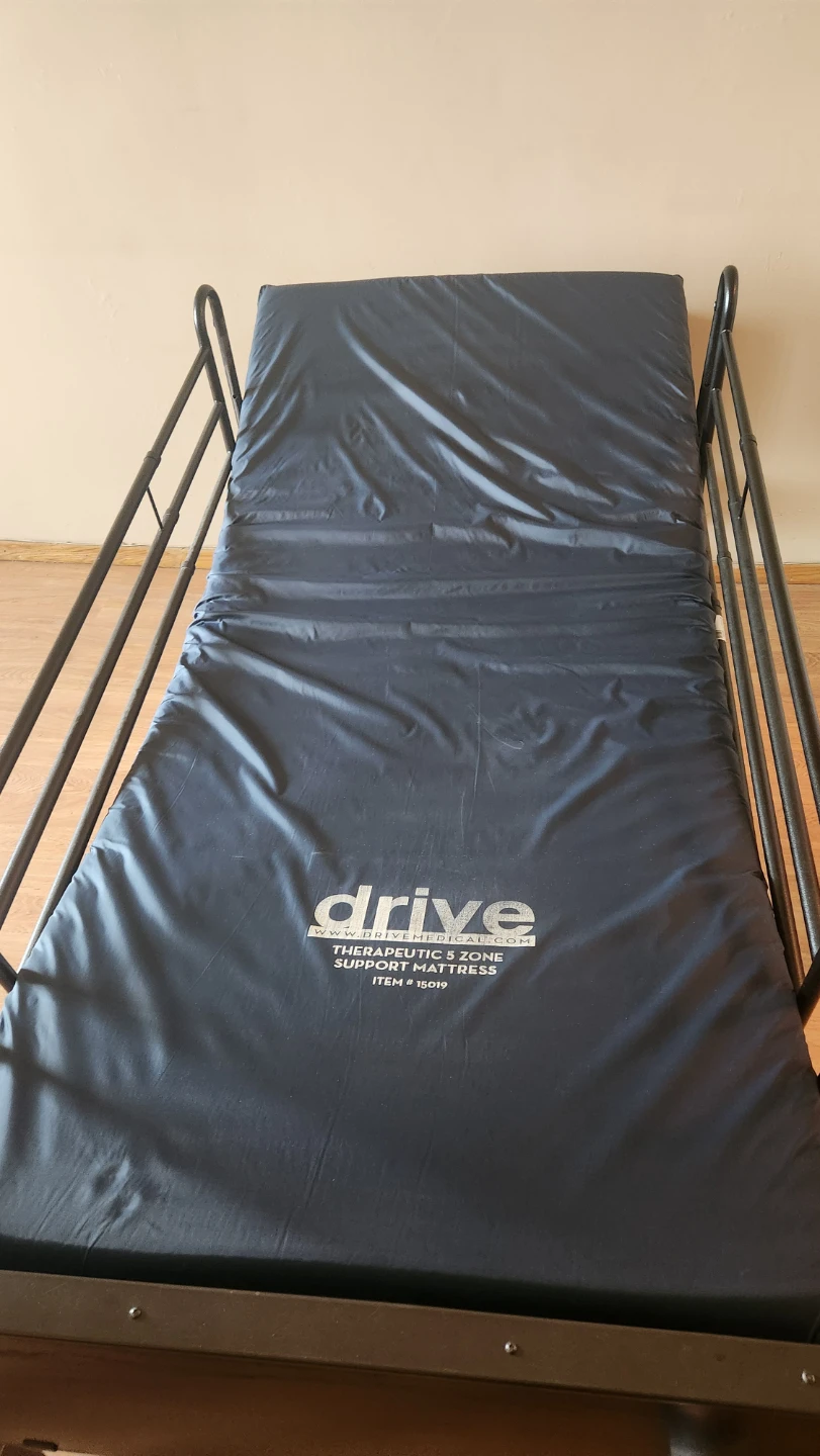 Drive Medical Electric Hospital Bed – Mattress & Safety Rails