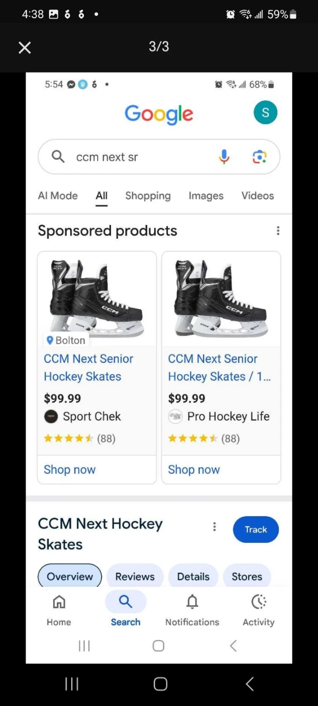 CCM Hockey Skates