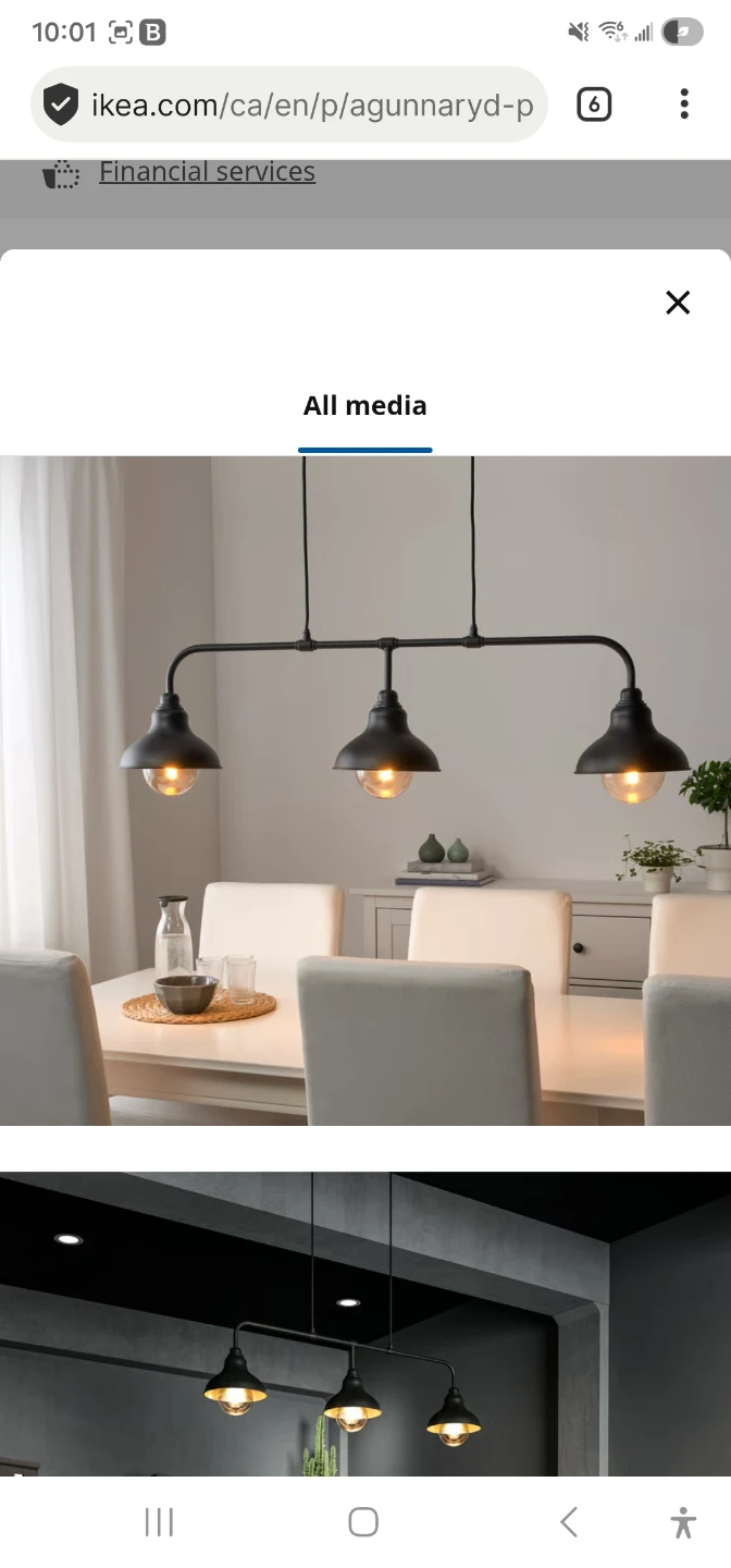 AGUNNARYD Ikea Pendant Lamp - photo 2