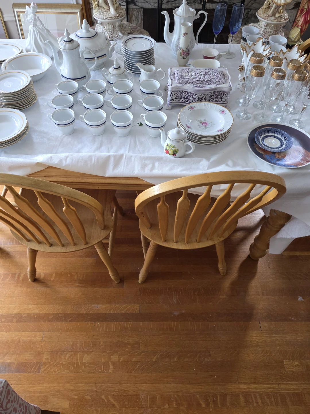 Assortment of plates and tea set all for sale