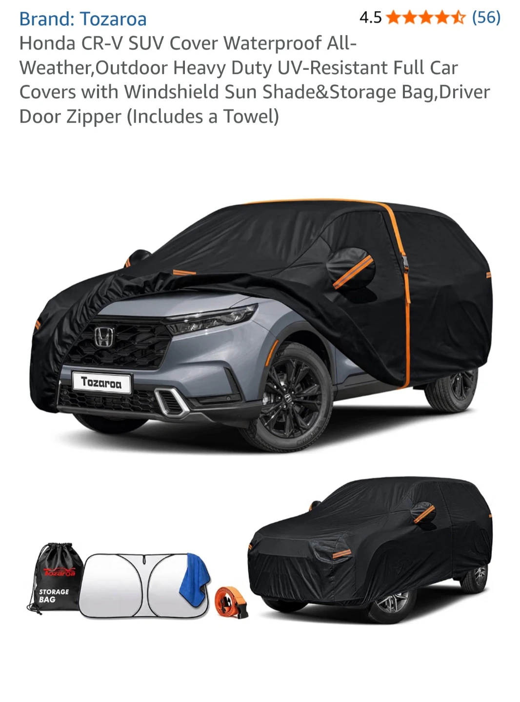 Tozaroa Honda CR-V SUV Cover