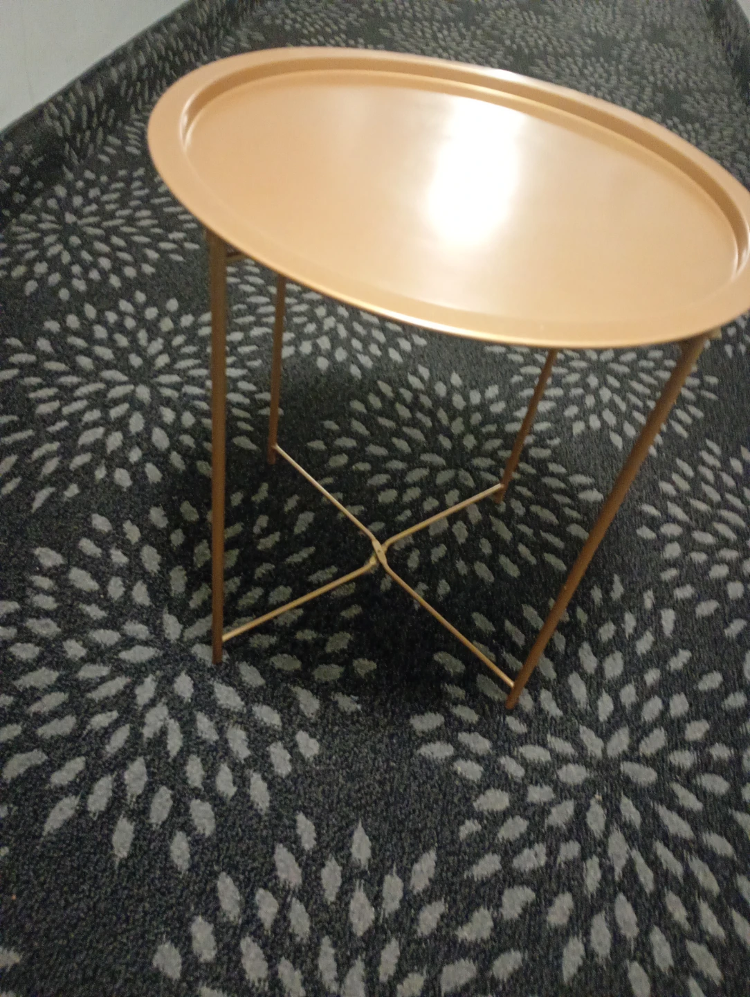 Gold Circle Accent Side Table - photo 5