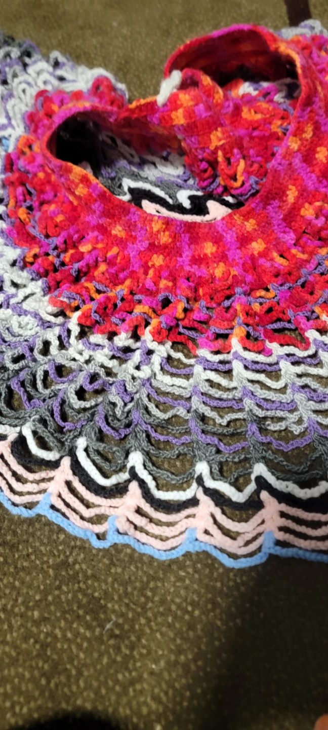 Crocheted Skirt with Colorful Pattern - photo 4