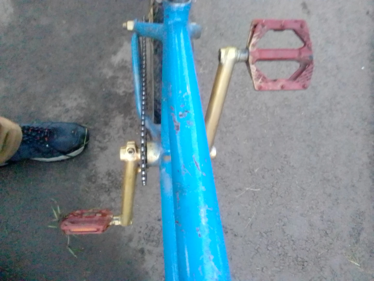 BMX Bike golden/blue - photo 2