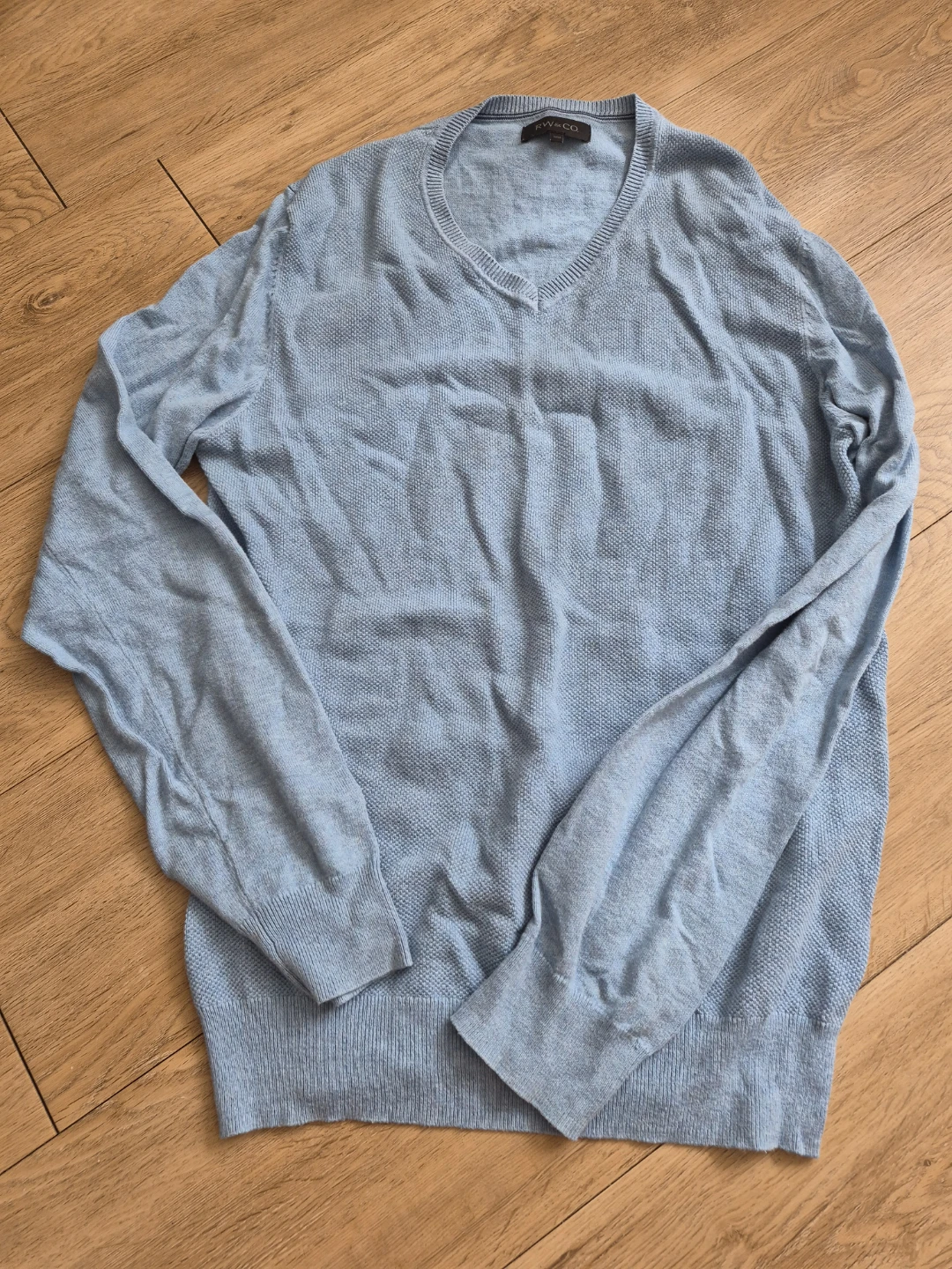 RW&CO. Blue V-Neck Sweater