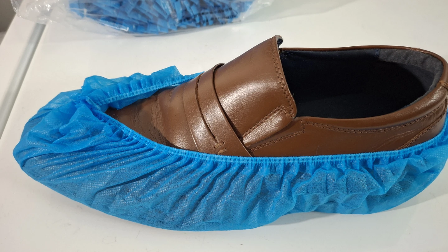100 pcs Blue Disposable Shoe Covers