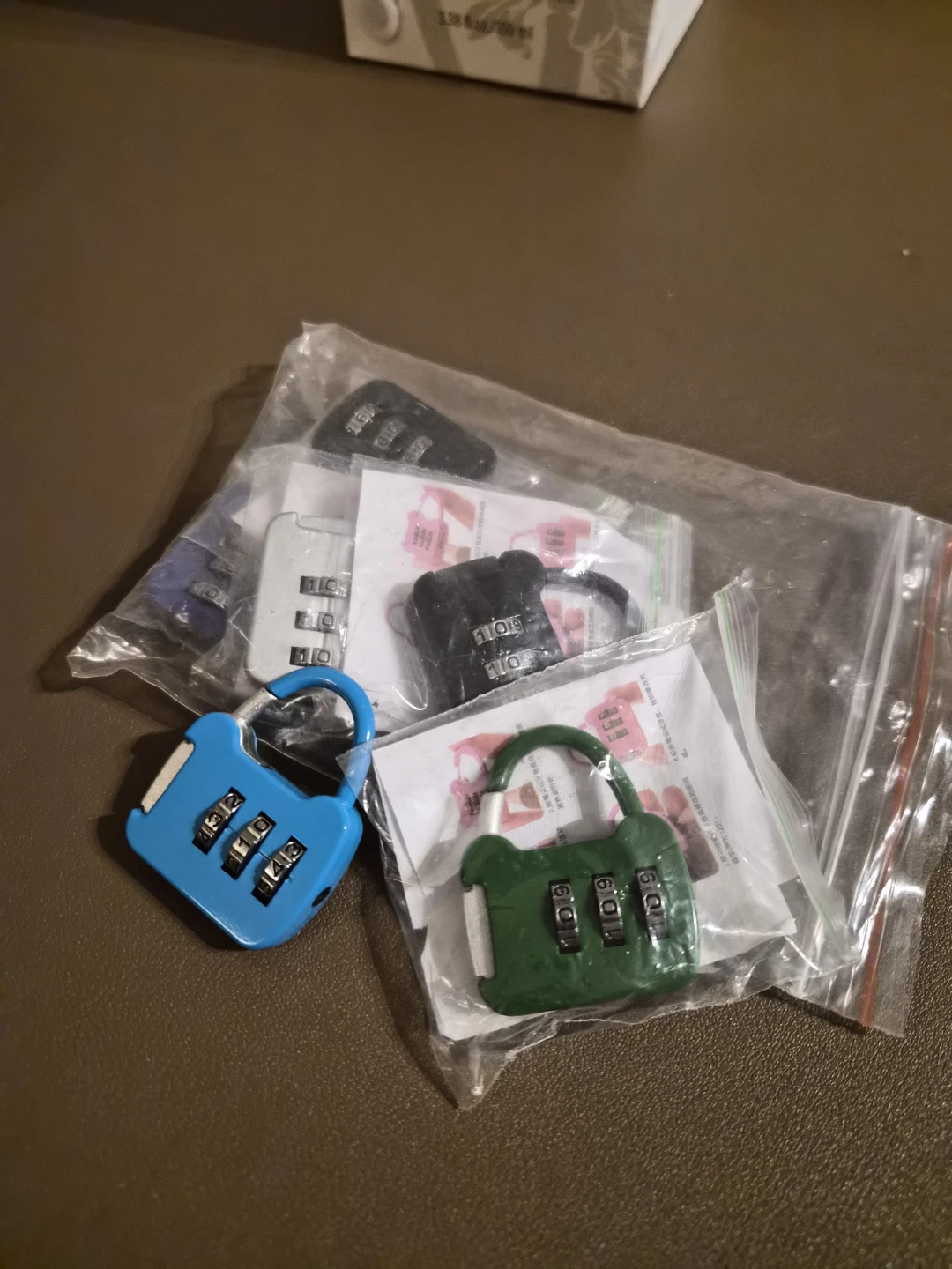 Assortment of 3-digit combination locks