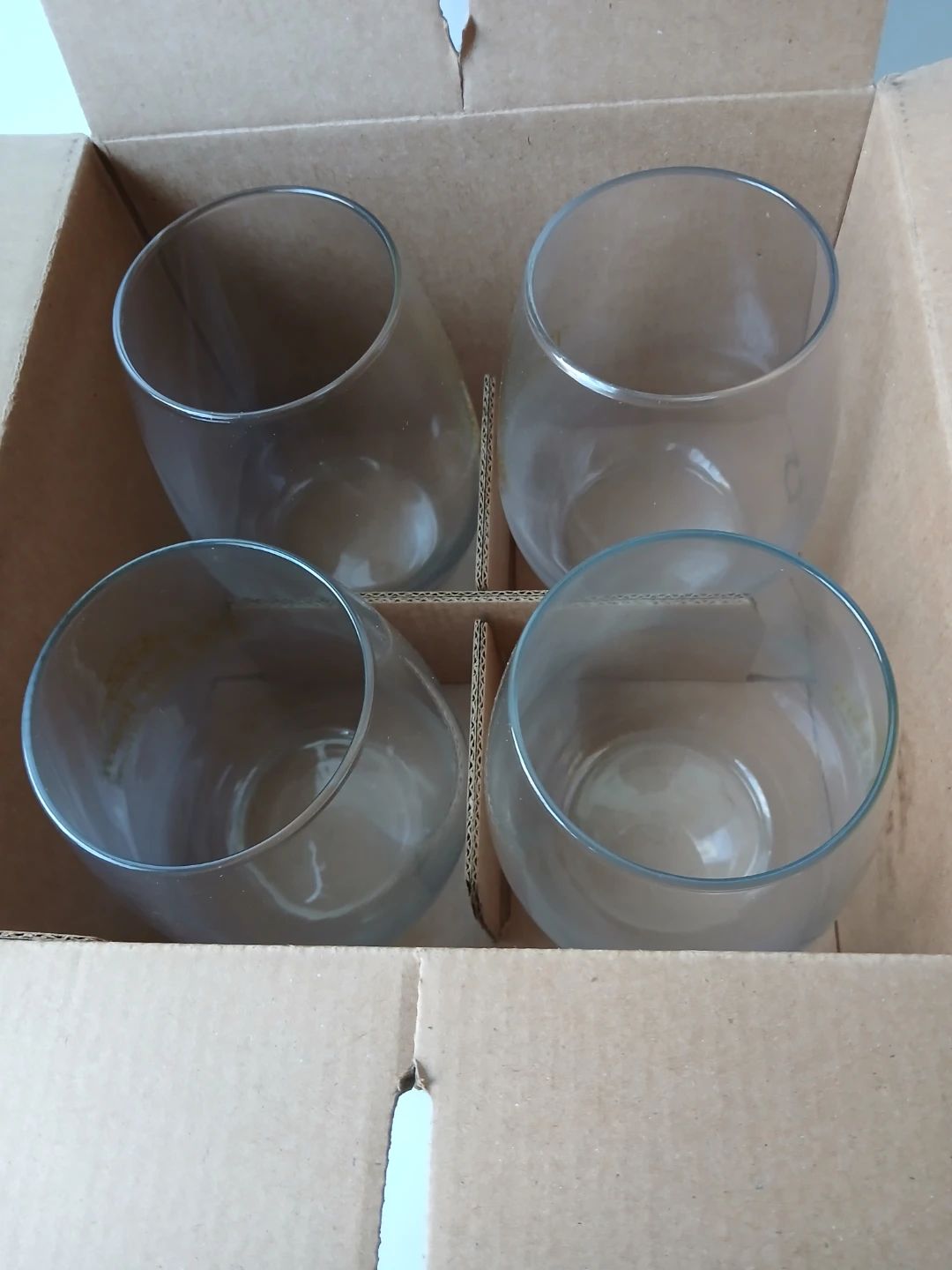 Stemless Wine Glasses - Set of 4.