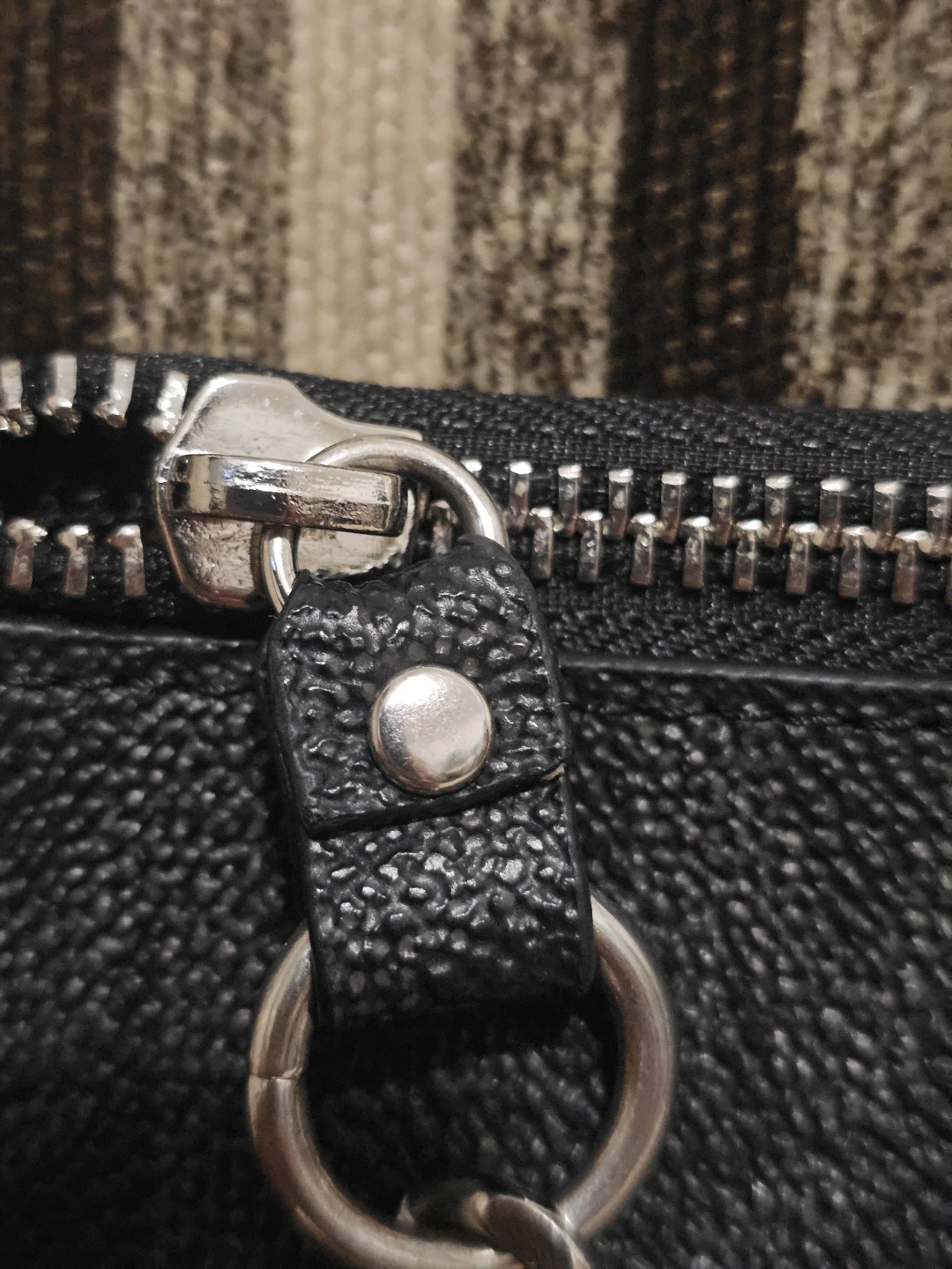 Michael Kors Black Faux Leather Clutch with Chain - photo 2
