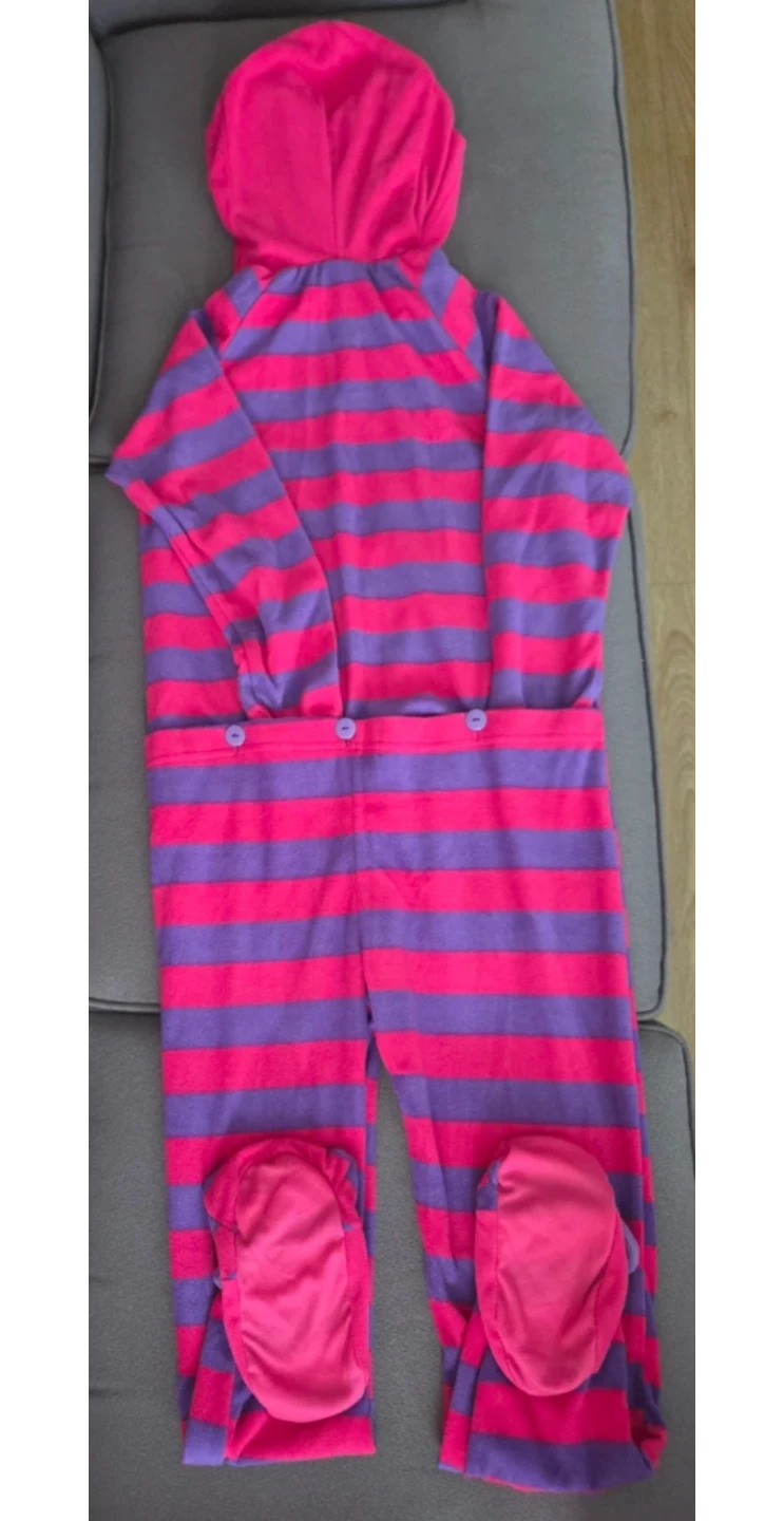 Pink & Purple Striped Monster Fleece Pajamas - photo 3