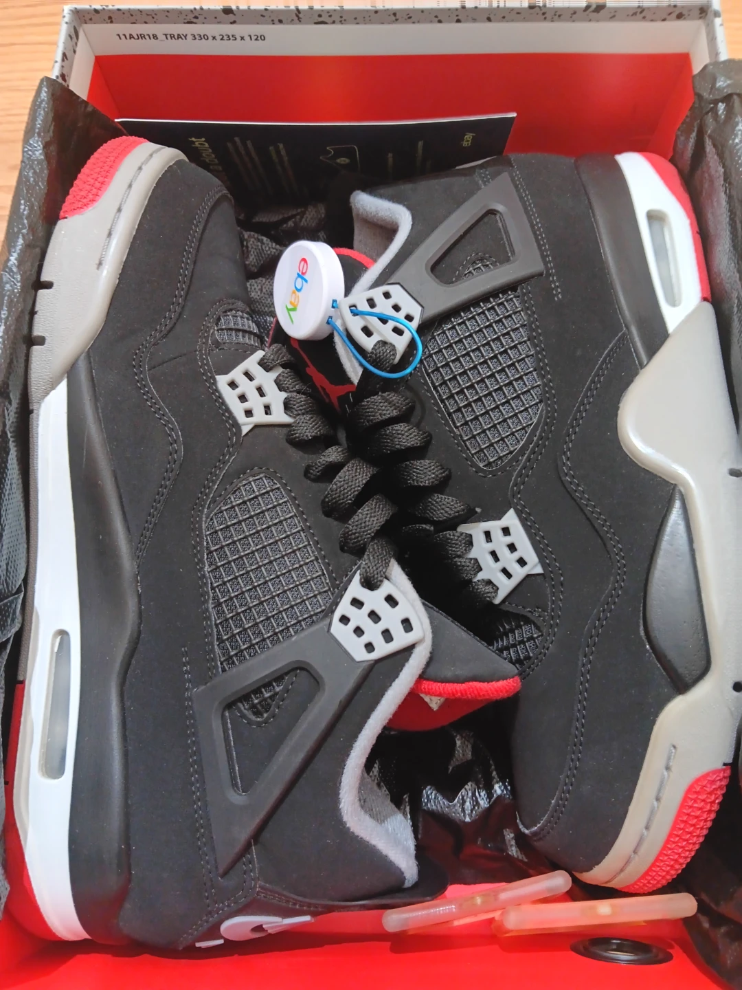 9 Men's Jordan OG Bred 4 NIKE (2019) - photo 2