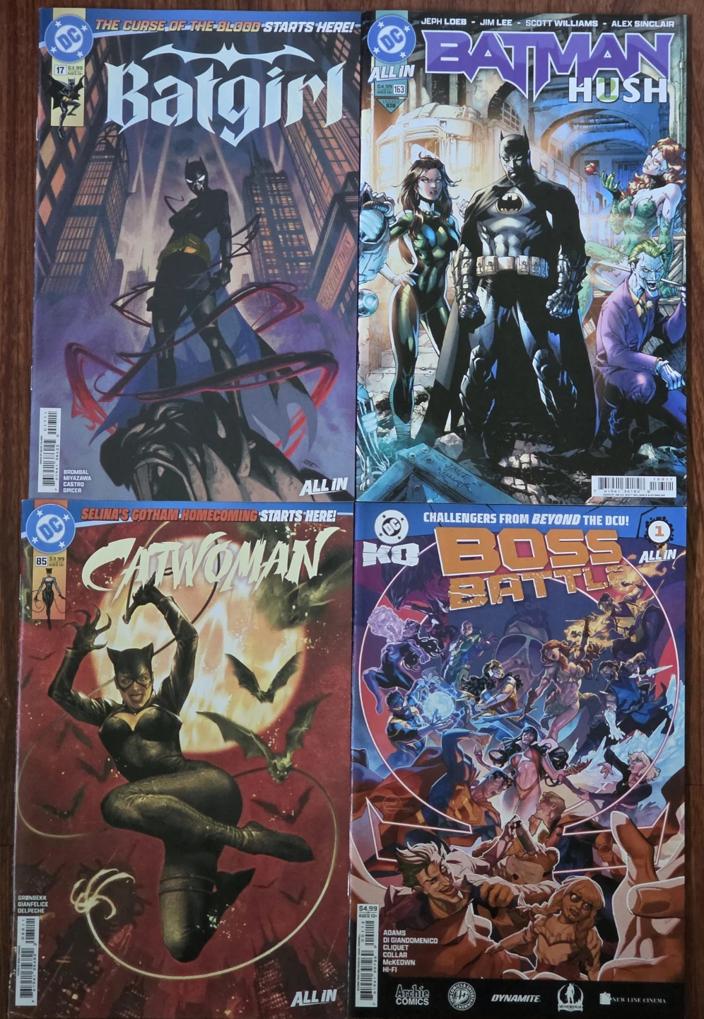 DC Comics Lot: Batgirl, Batman: Hush, Catwoman, KO Boss Battle