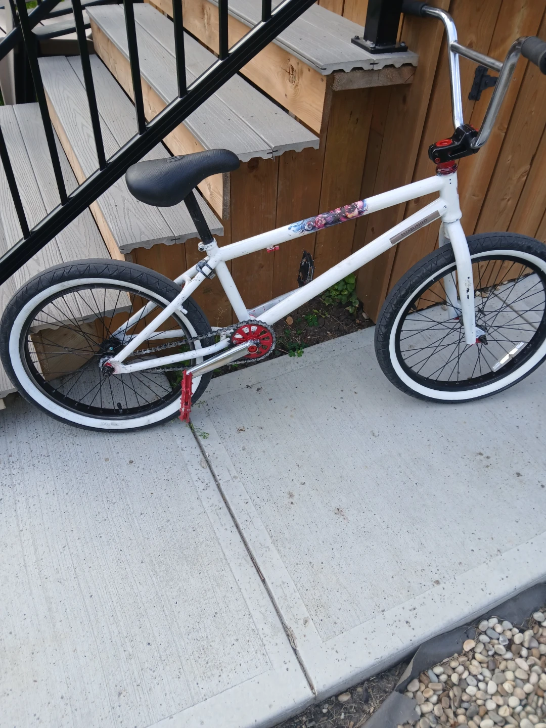 White BMX Bike custom premuim - photo 3