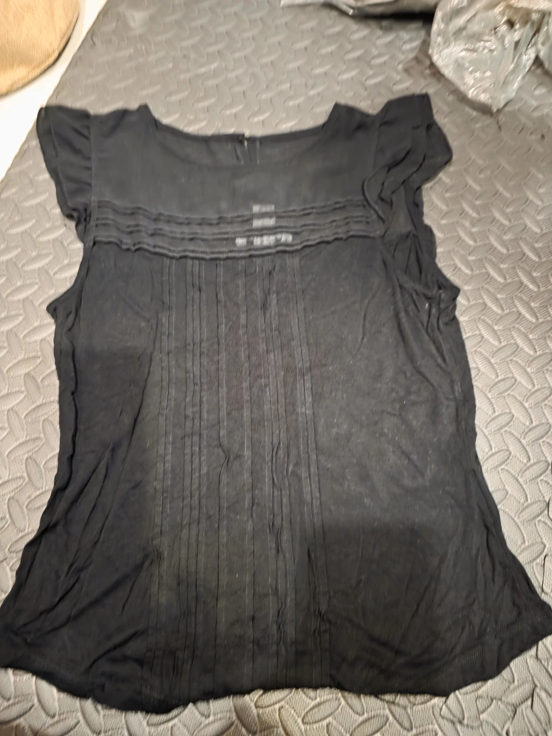 Black Pleated Top