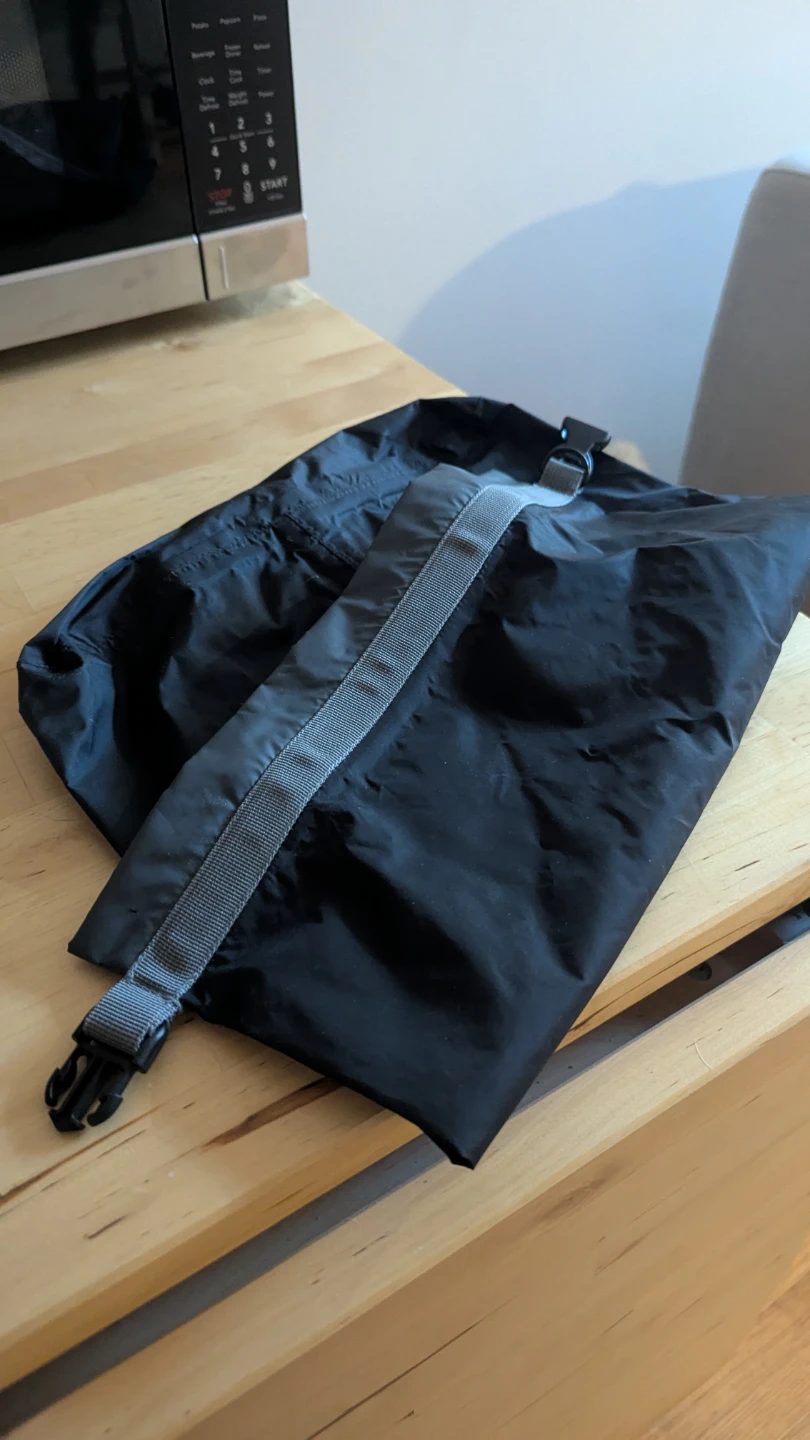 Black Roll-top Storage Bag