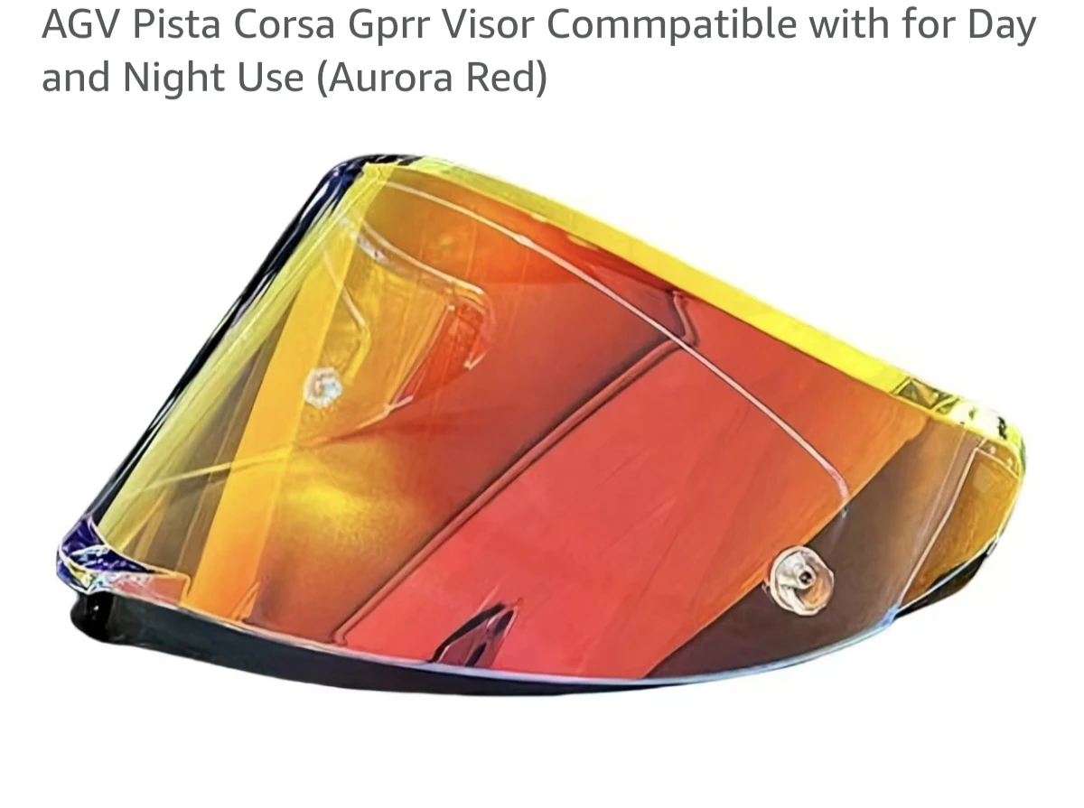 AGV Pista GPRR Helmet Visor - Aurora Red