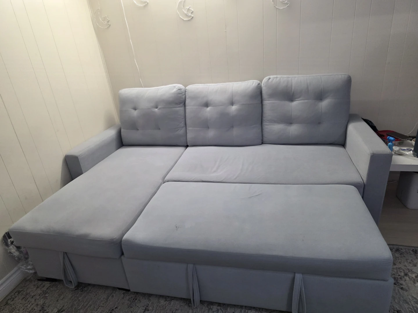 Grey Sectional Sofa Bed - photo 4