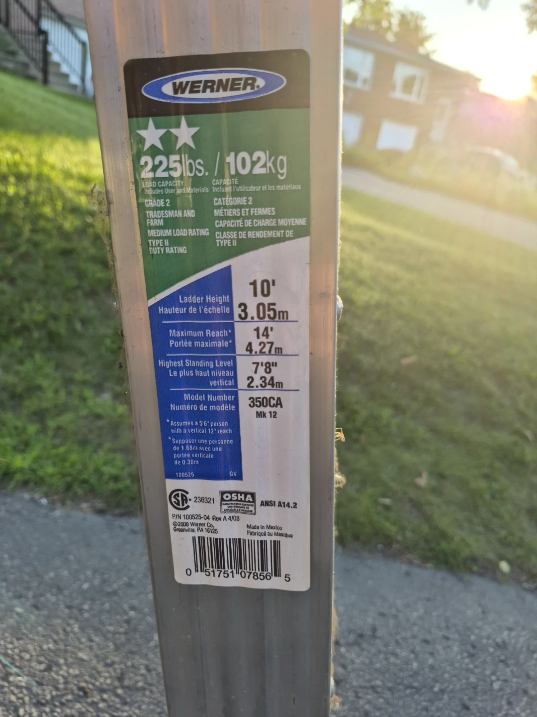 Werner 10' A-Frame Ladder - photo 2