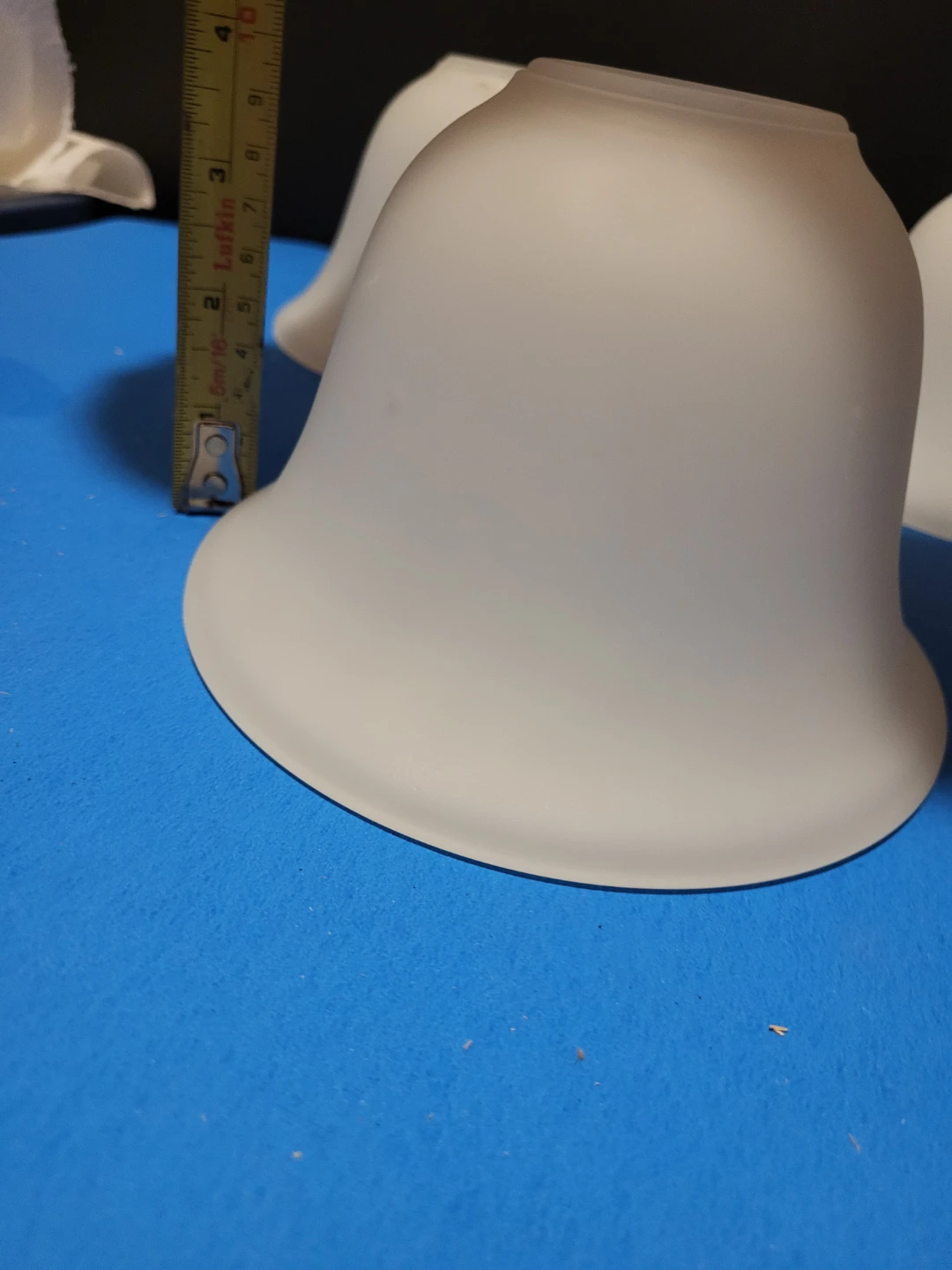 White Bell Shaped Lamp Glass Shades (Set of 5) - photo 5