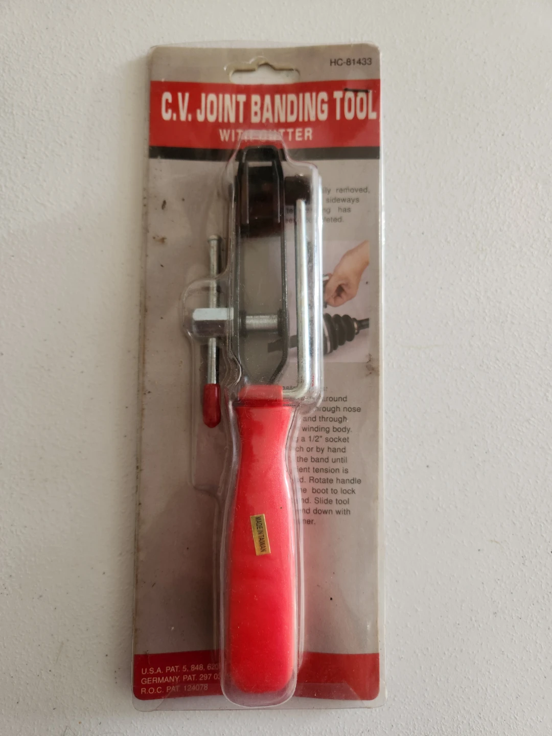 C.V. Joint Banding Tool with Cutter