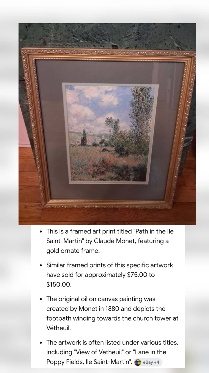 Claude Monet Vintage Print