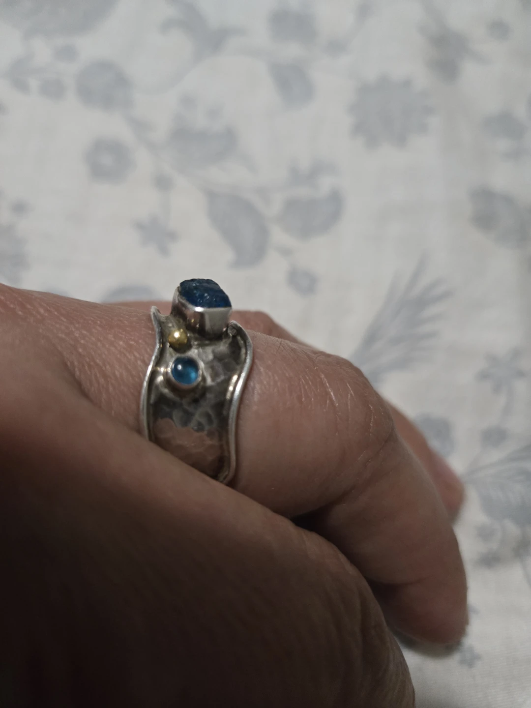 Vintage Sterling Silver Artisan Ring size 10 - photo 2