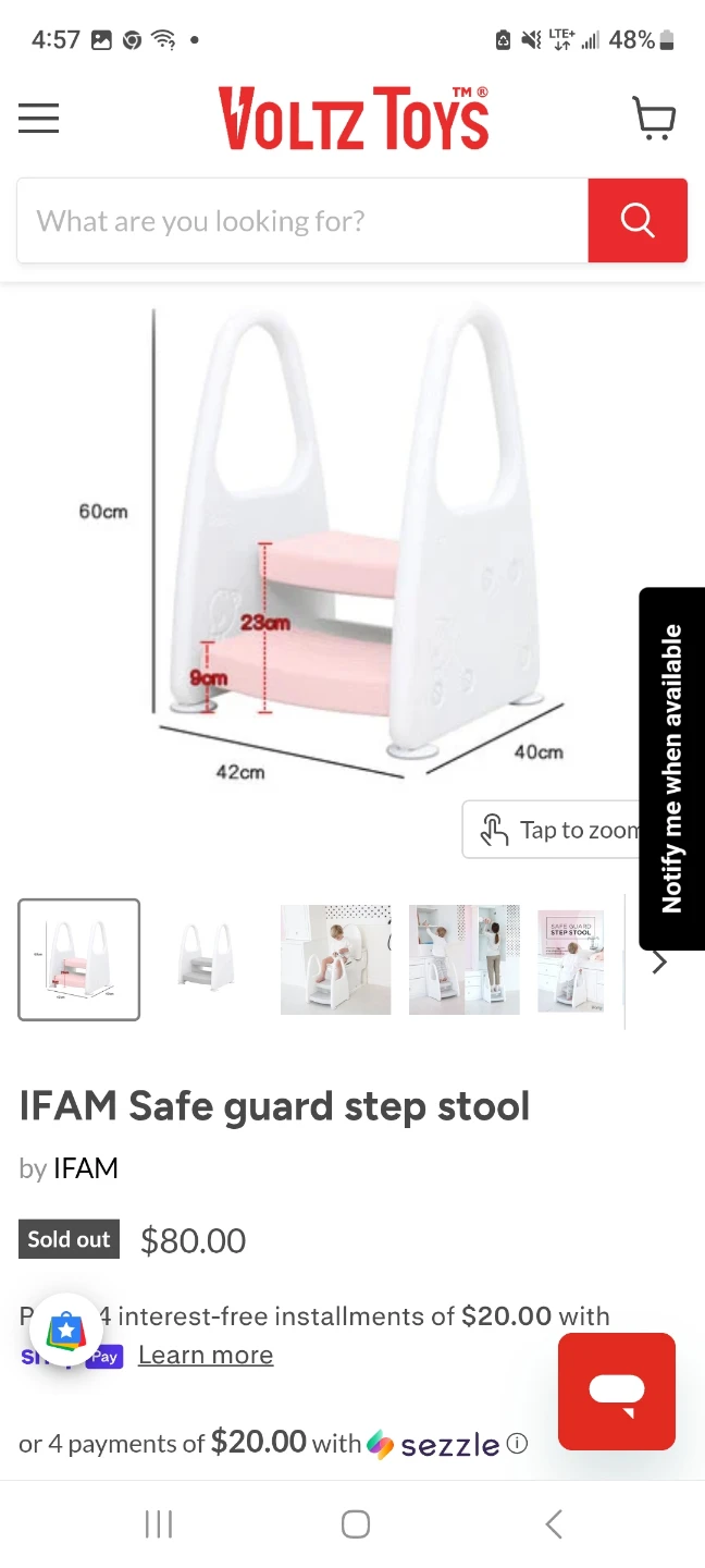 iFam Safe Guard 2-Step Stool with Handles (White) - photo 5