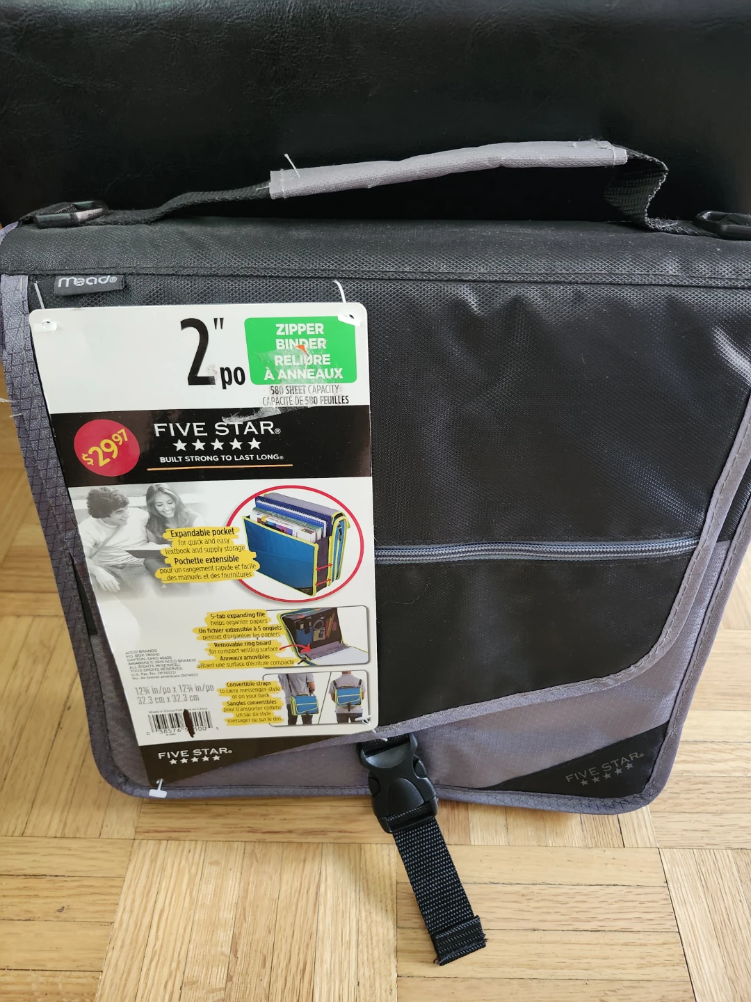 Five Star 2" Zipper Binder