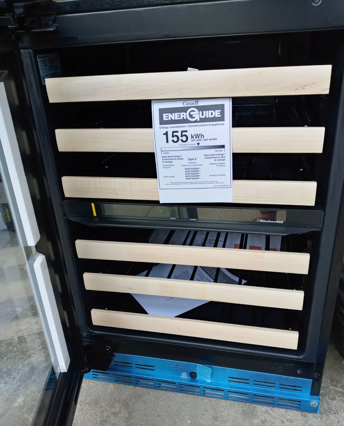 BRAND NEW KitchenAid 24-Inch Under Counter Wine Cellar. - photo 2
