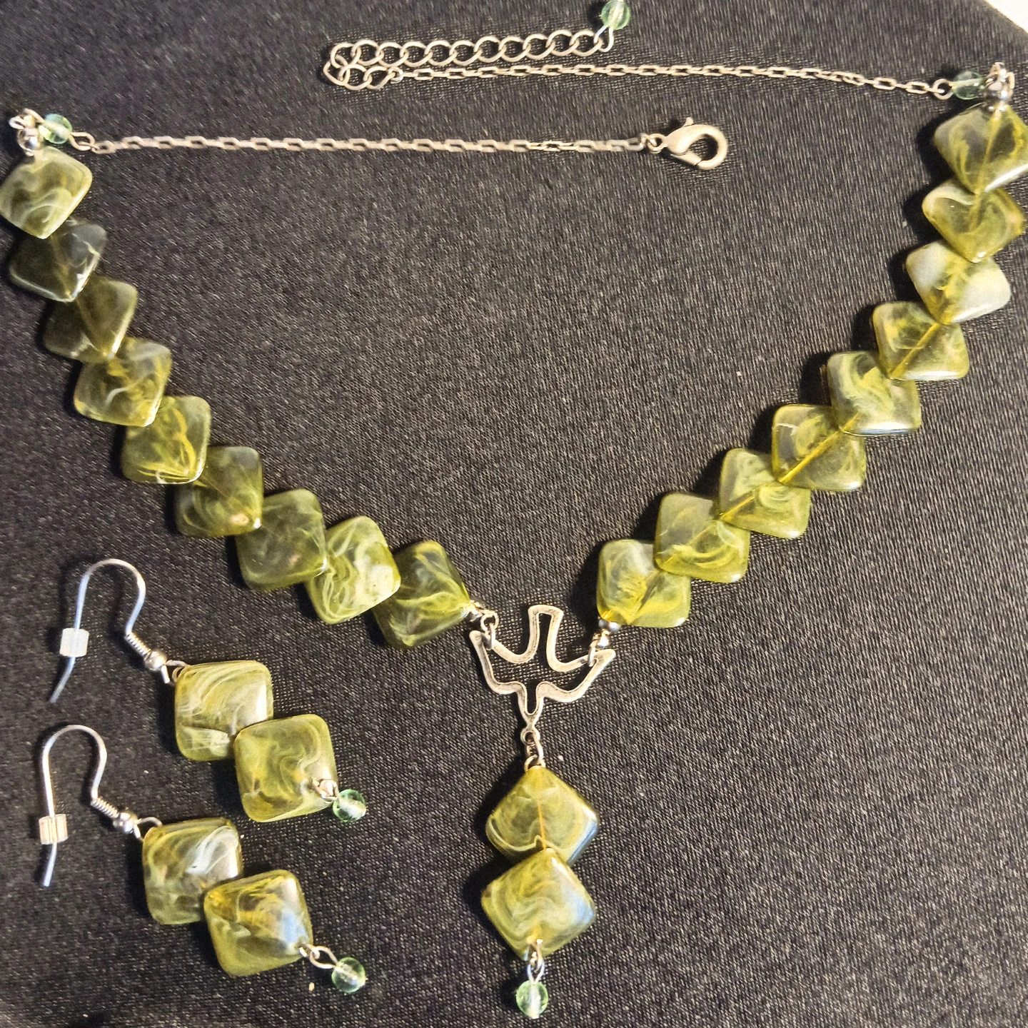 Fancy set: Choker necklace and earrings - photo 2