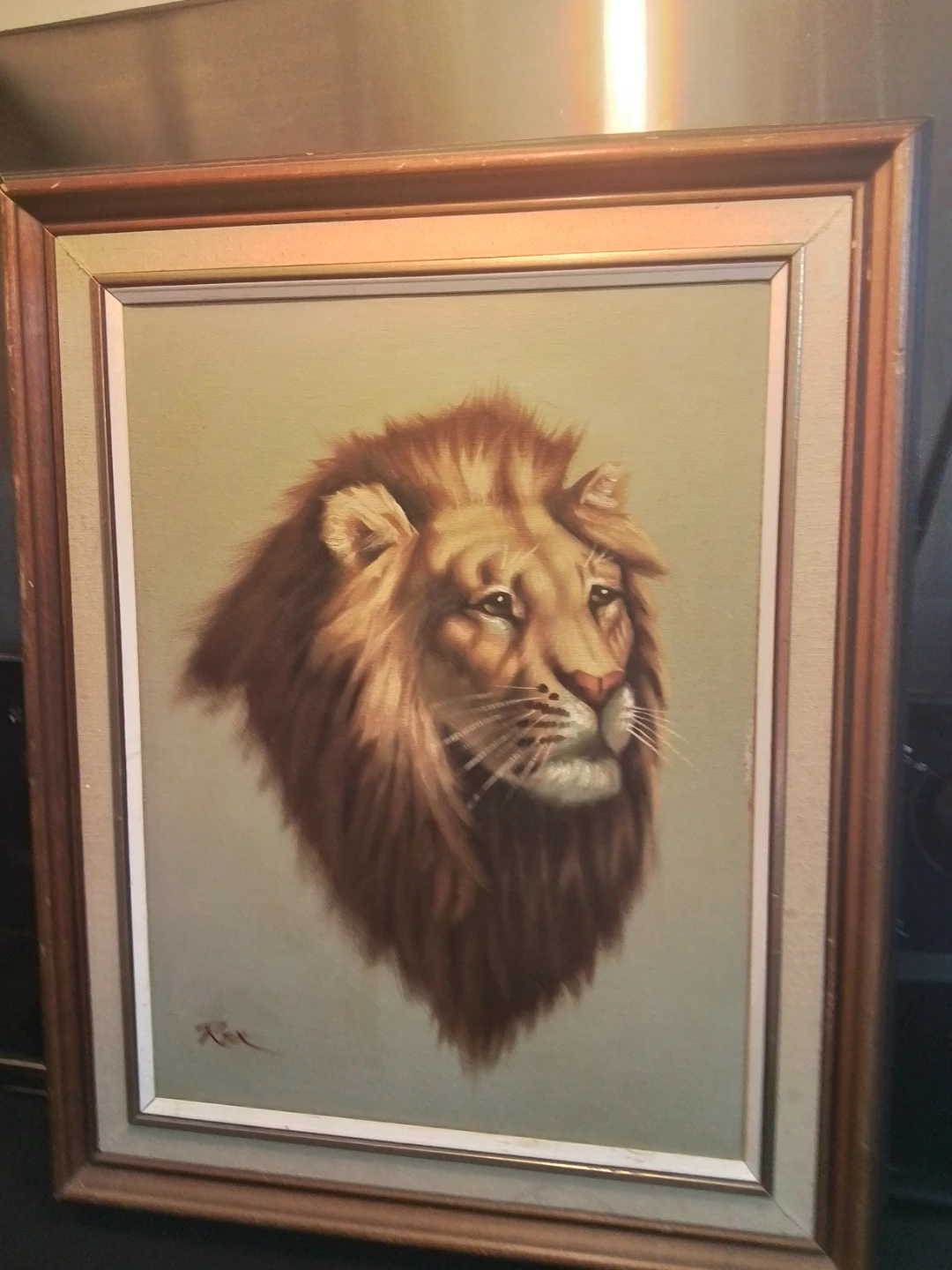 Vintage 1970s/80s Male Lion Portrait