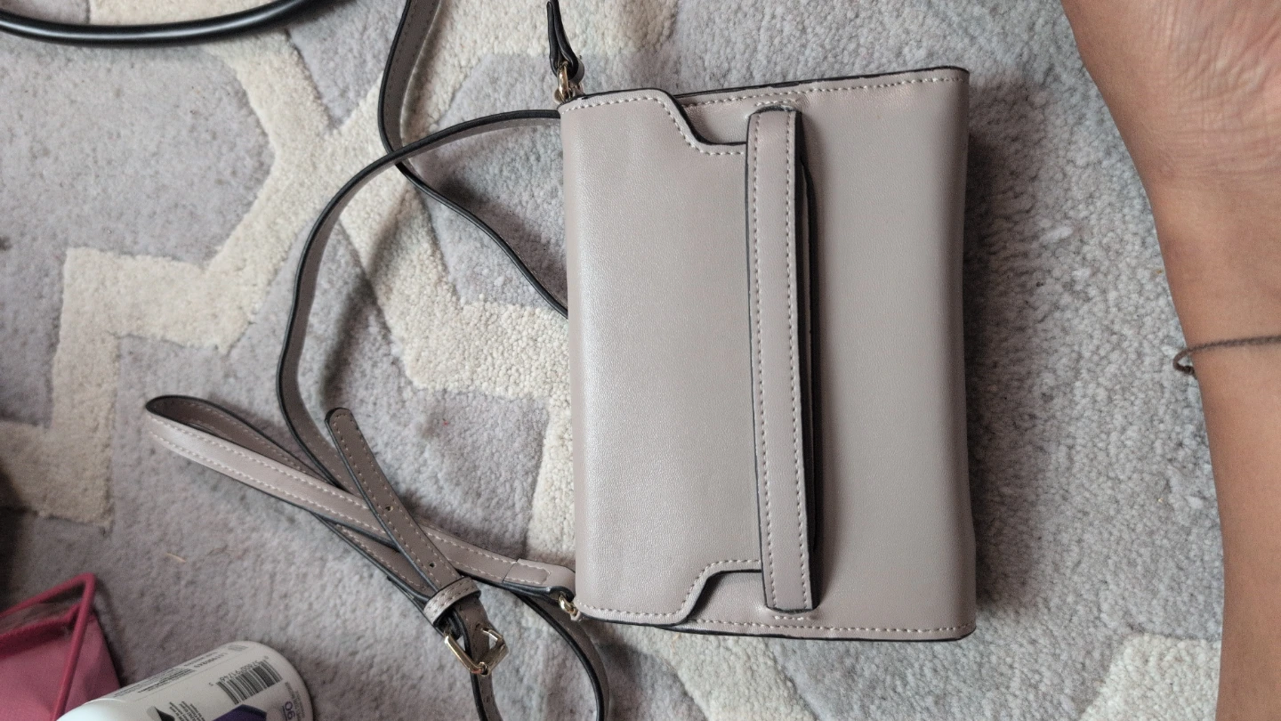 Grey Faux Leather Crossbody Wallet - photo 2