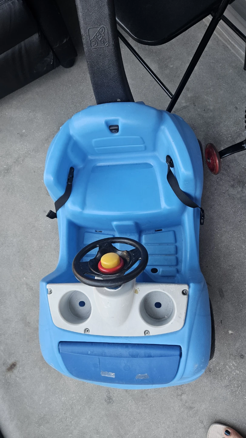 Blue Ride-On Push Car with Parent Handle - photo 2