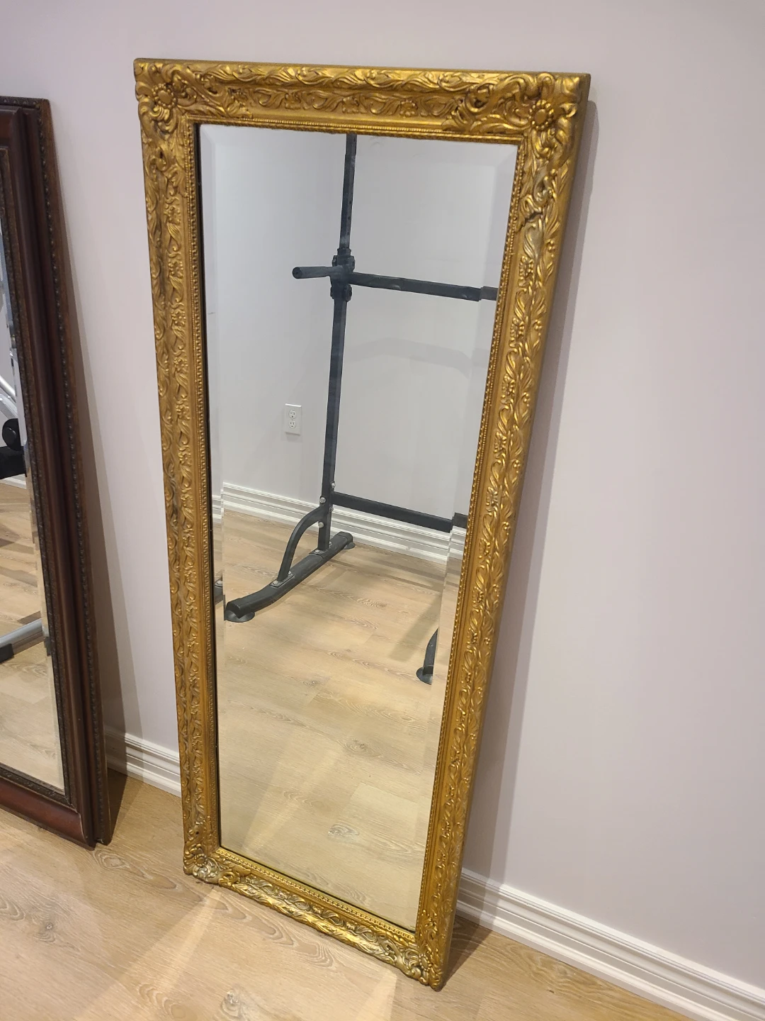 Ornate Gold Framed Full Length Mirror