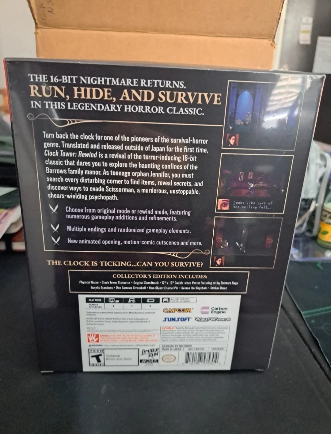 Clock Tower Rewind Limited Run Nintendo Switch - photo 3