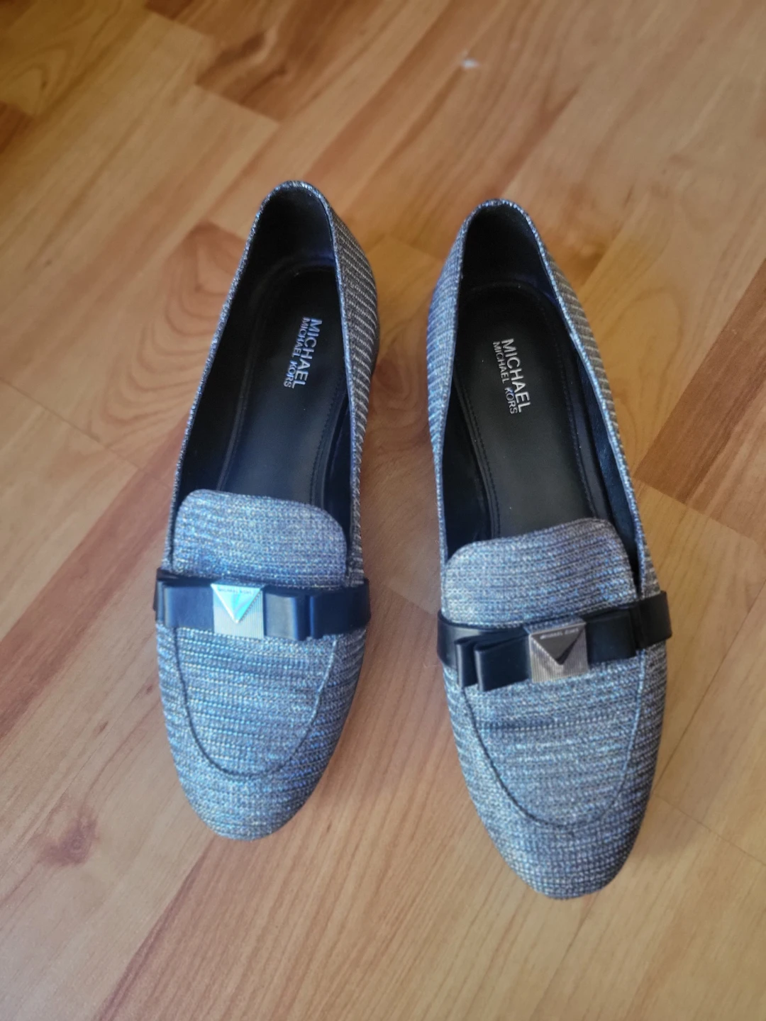 Michael Kors Loafers - Silver Sparkle - Size 7
