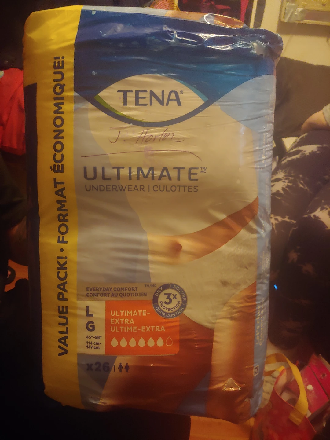 TENA Ultimate Extra Underwear Size L - 26 Pack